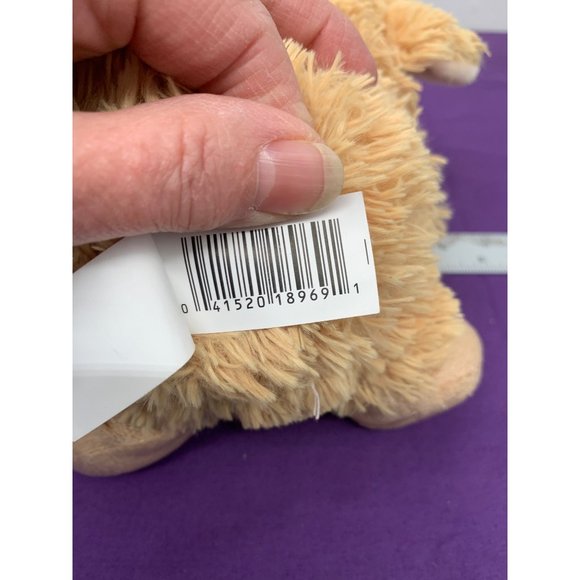 8 Inch Cream Sheep Tom’s Toys International Pink Bow with Blue Dots - Picture 7 of 9